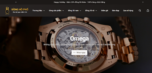 Mua đồng hồ Omega uy tín tại Đồng Hồ Phố